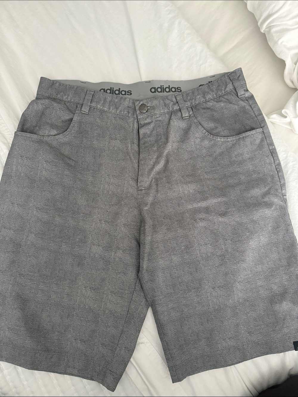 adidas Gray Heather Athletic Shorts